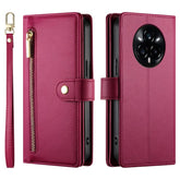 Nine Card-slot Zipper Wallet Bag Leather Phone Case